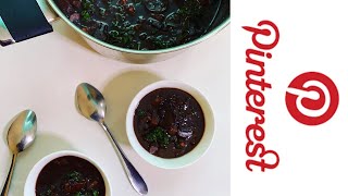 Soupe riz noir | Black rice soup