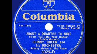 1935 HITS ARCHIVE: About A Quarter To Nine - Johnny Green (Jimmy Farrell, vocal)