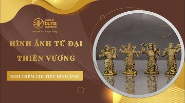 Hình Ảnh Tứ Đại Thiên Vương Bằng Đồng Vàng Trong Phật Giáo | Đồ Đồng Dung Quang Hà