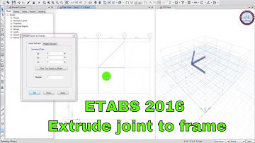 ETABS 2016 - Extrude joint to frame