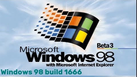 Windows 98 beta 3 build 1666