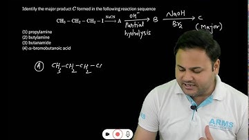 NEET 2024 - Identify the major product C formed in the following reaction sequence :