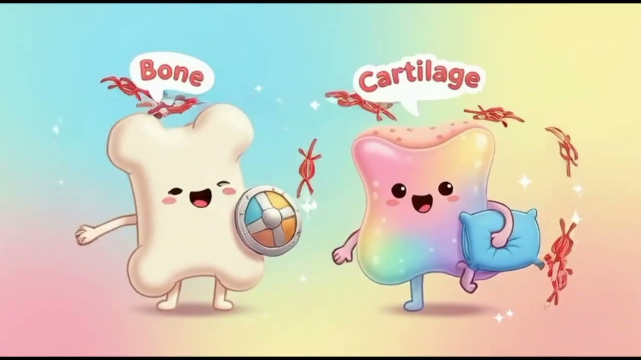 Bone vs Cartilage  | Learn Biology in 2 Minutes
