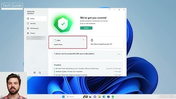 Step-by-step tutorial of how to quick scan with Kaspersky