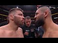 GOOSEBUMPS! Dricus Du Plessis & Khamzat Chimaev staredown across the Octagon at #UFC319 🥶👀