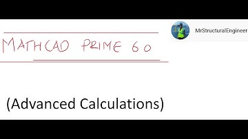 MathCAD Prime 6 Advanced Calculations