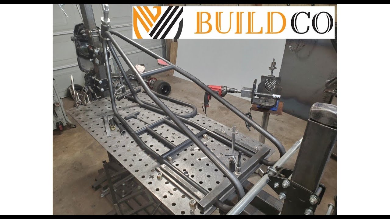 DIY minibike kit tubing notching demo with my BuildCo Tools Guillotine hole saw notcher