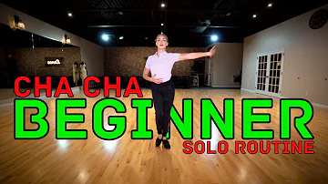 Beginner Cha Cha Solo Practice Routine | Ballroom Dance Tutorial