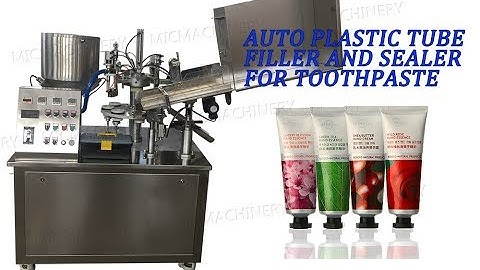 MIC-R45 toothpaste tube filling sealing machine with auto tube loader