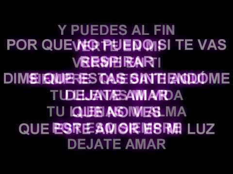 kalimba solo dejate amar letra