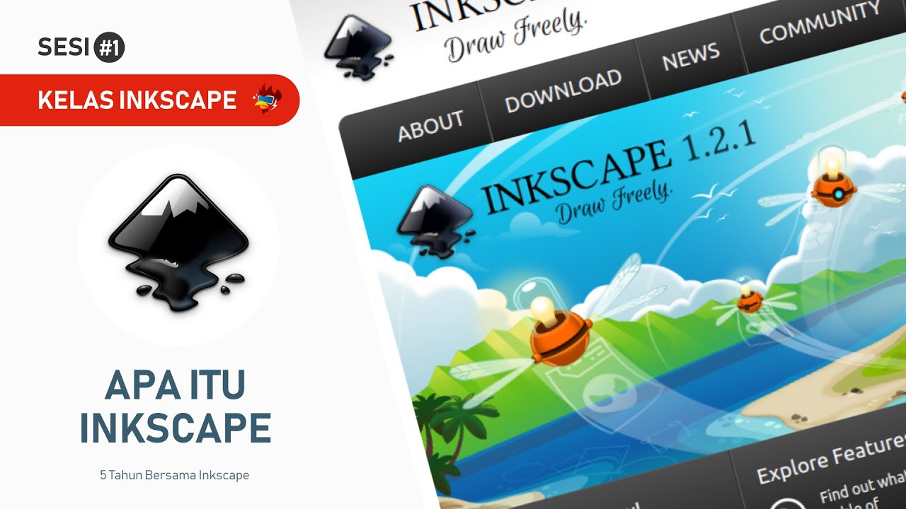 Apa itu Inkscape ? Cerita 5 Tahun pakai Inkscape ~ Kelas Inkscape #1 ...