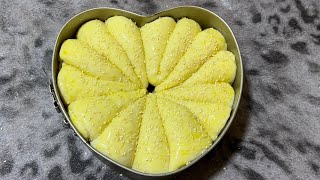 Make a heart-shaped cheese bread for him 😋😍 It's very easy #bread #breadrecipes