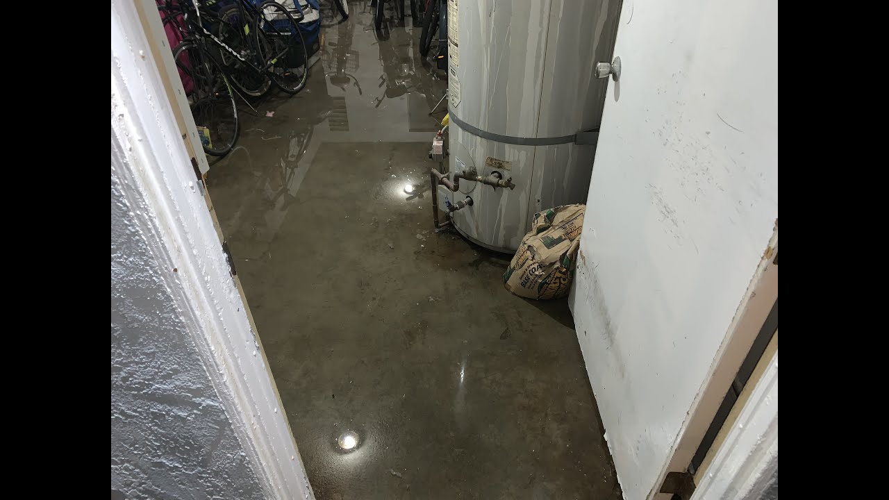 Leaking Water Heater flooded the basement in Los Angeles YouTube