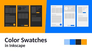 How to work with Color Swatch in Inkscape | Tutorial