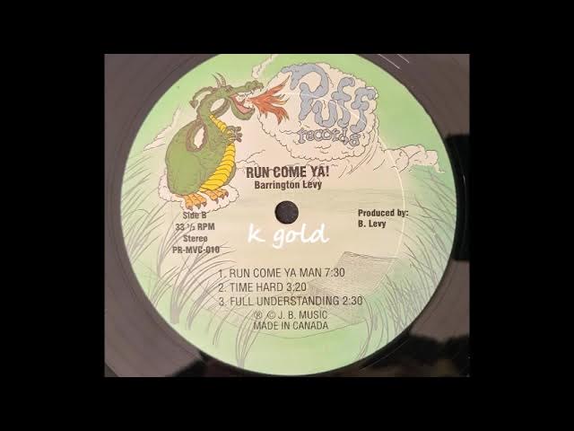 Barrington Levy - Run Come Ya Man w/Version - Puff LP (Jah Life) - 1981