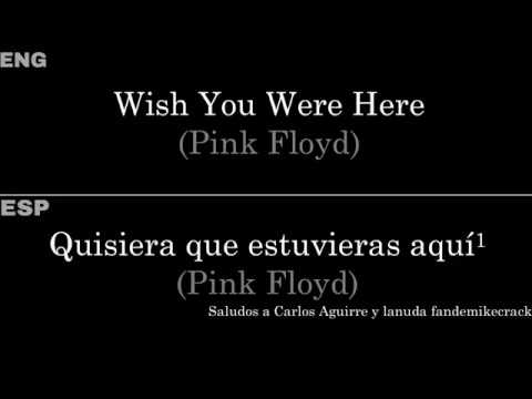 Wish You Were Here (Pink Floyd) — Lyrics/Letra en Español e Inglés - YouTube