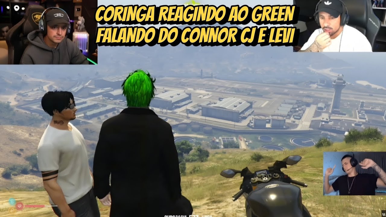 CORINGA REAGINDO AO GREEN FALANDO DO CONNOR CJ E LEVI! EITAA!!!!