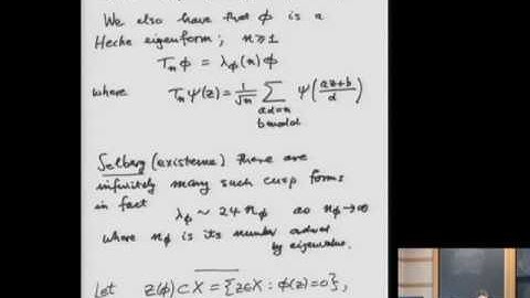 Nodal Lines of Maass Forms and Critical Percolation - Peter Sarnak
