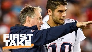 First Take reacts to Bill Belichick's comments on Jimmy Garoppolo trade | First Take | ESPN