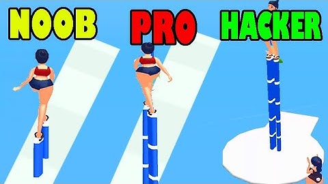 NOOB vs PRO vs HACKER in Dancing Heels Game 2021 ( ios - Android ) gameplay