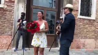 Crazy Surprise Proposal in Venice!