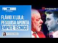 Lula e Flávio Bolsonaro empatam e acirram disputa por 2026