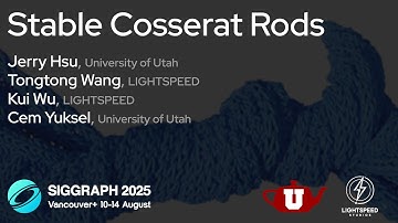 [SIGGRAPH 2025] Stable Cosserat Rods