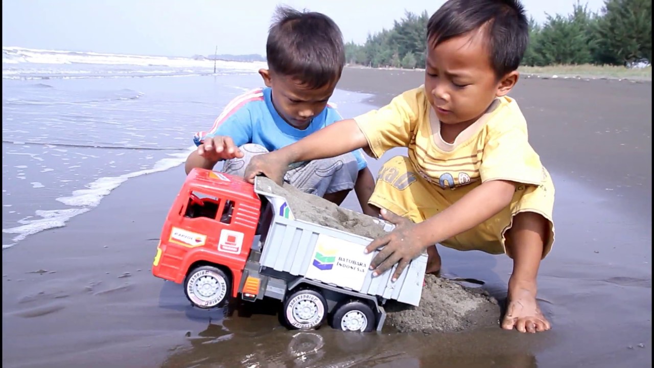  Mainan  Anak Mainan  Truk  Pasir Pantai  Truk  Mainan  Angkut 