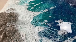Adding ACTUAL BUBBLES to resin Ocean Wave !!! WOW 🤩