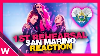 🇸🇲 San Marino First Rehearsal (REACTION) Megara "11:11" @ Eurovision 2024