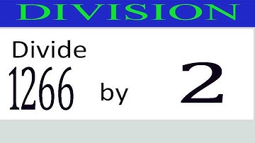 Divide     1266      by     2