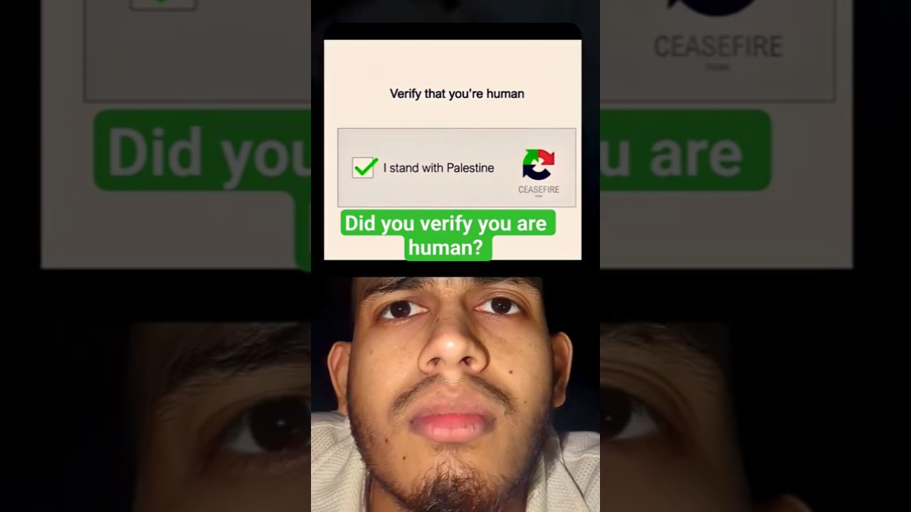 Verify you are human. you stand with Palestinians 🇵🇸 