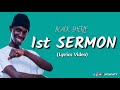 Black Sherif - 1st Sermon (Lyrics Video) Mp3 Song