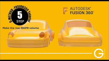【Fusion360 Car Modeling Tutorial 】Vol.09  Make the rear bumper volume.