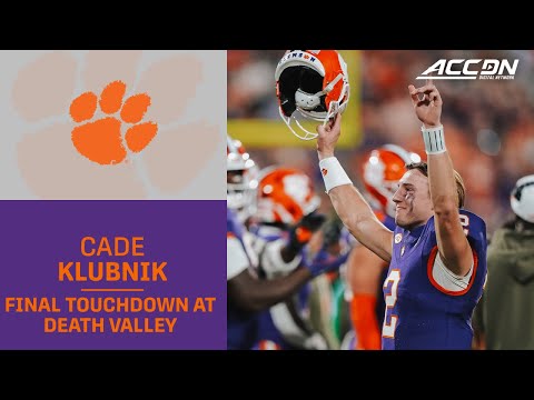 Clemson QB Cade Klubnik's Final Touchdown Pass at Death Valley