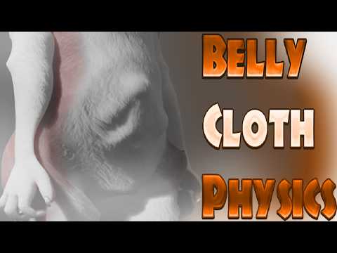 Thumbnail for Sergal Belly Test (Vore Animation) | Progress with Blender Cloth Physics