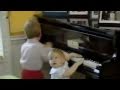 Prince William & Harry Playing The Piano - 1985