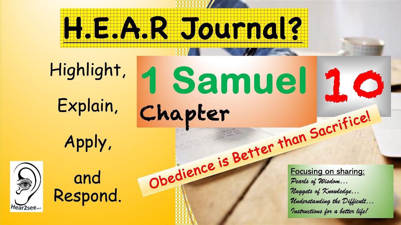 Bible Book 1 Samuel Chapter 10 - Listen & Read with HEAR Journal #bible ...