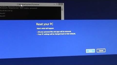 New Computer Goes Kerplutzo / How To Factory Reset Windows 8 From A Command Prompt