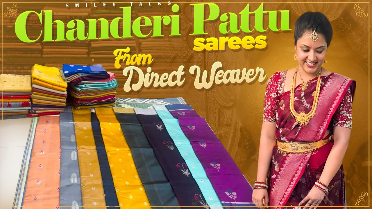 Chanderi Pattu Sarees From Direct Weaver | Latest Chanderi Sarees | Handloom Sarees | Telugu Vlogs