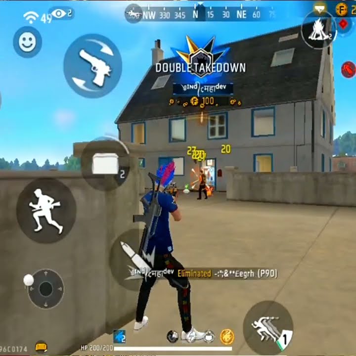 1 Vs 4 IN  clock Tower 🗼 Free Fire 🔥