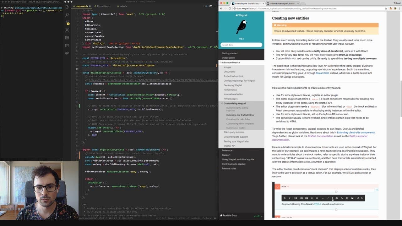 Draftail extensions – custom entities tutorial - YouTube