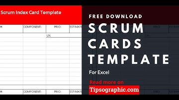 Scrum Cards Template for Excel, Free Download  🡆 http://bit.ly/2vfAOMD