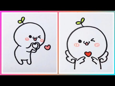 1001 Hình Vẽ Sticker Cute Đáng Yêu Đơn Giản Dễ Vẽ Nhất