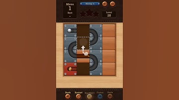 Roll the Ball slide puzzle Moving A Pack Level 20 Solution