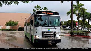 Bus ride on board LSF Shuttle bus #486.   2013 Glaval Bus Apollo Freightliner MBC MT55