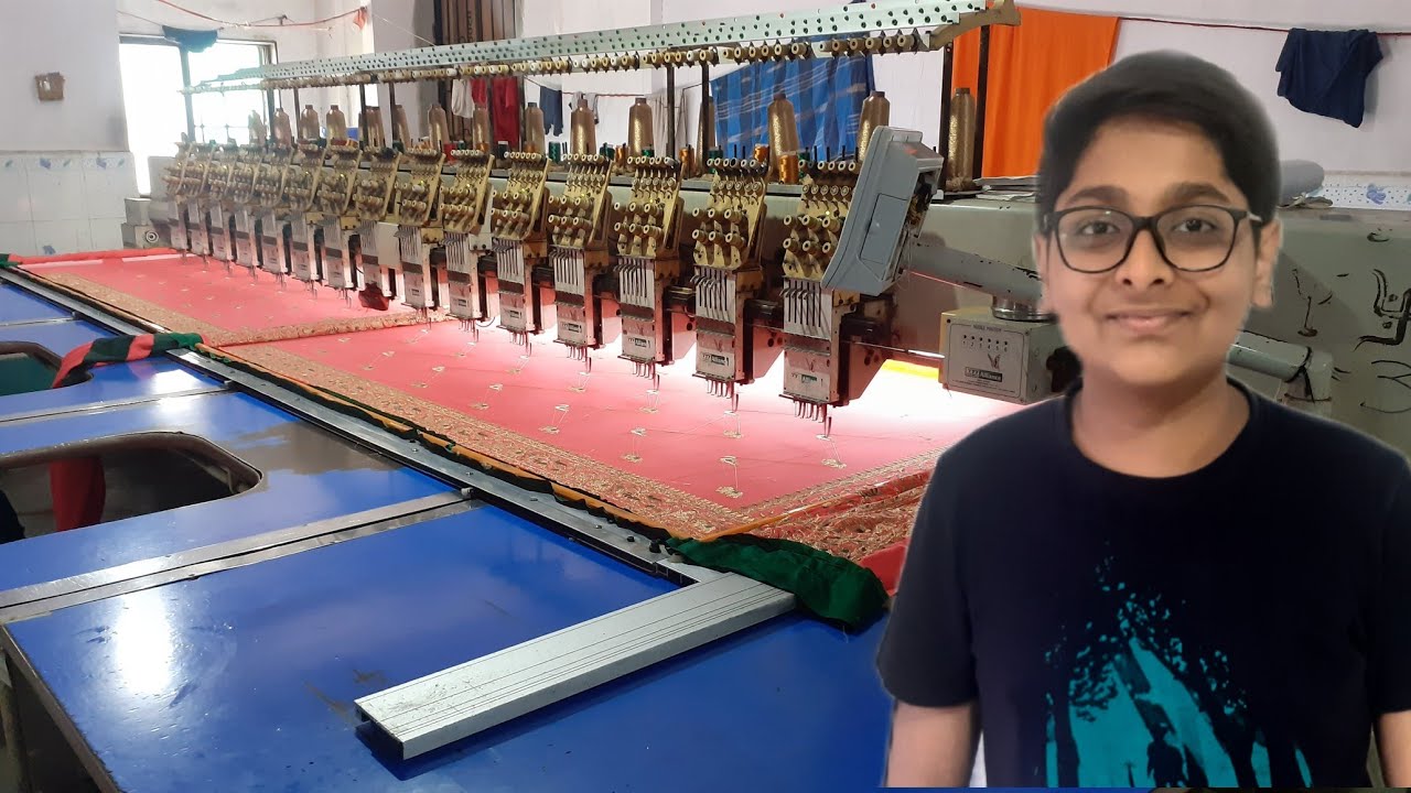 How Embroidery Machine Works Process of Embroidery Cloths 303