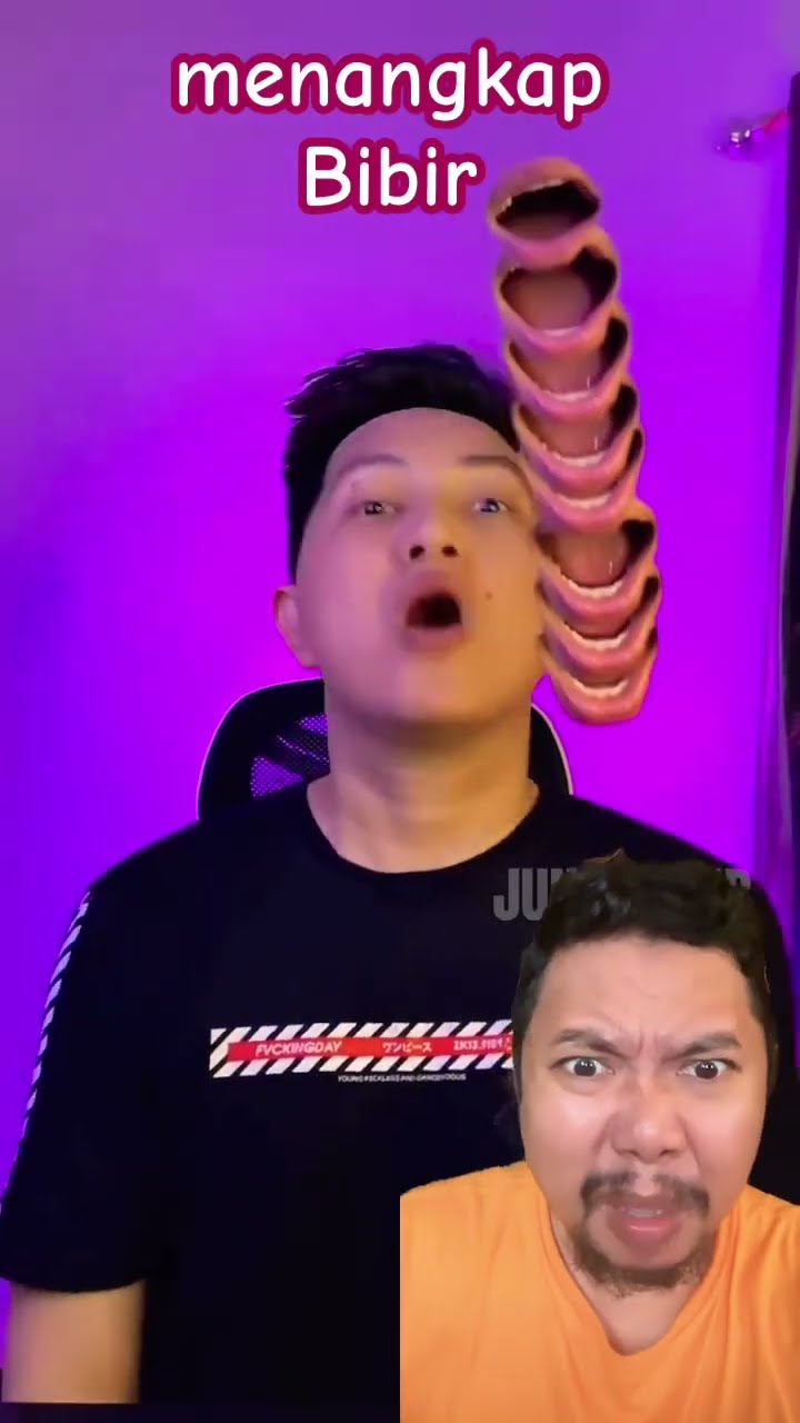MENANGKAP BIBIR CHALLENGE!!!? #funny #comedy #shorts