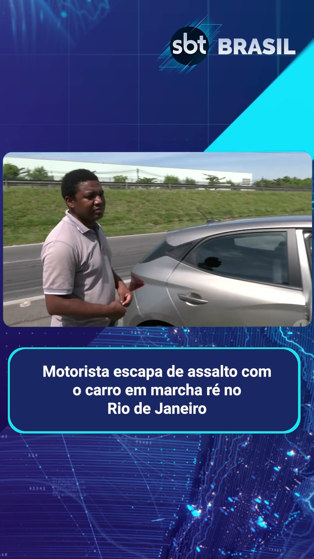 Motorista evita assalto fugindo com o carro em marcha ré no RJ | SBT Brasil (05/02/25)