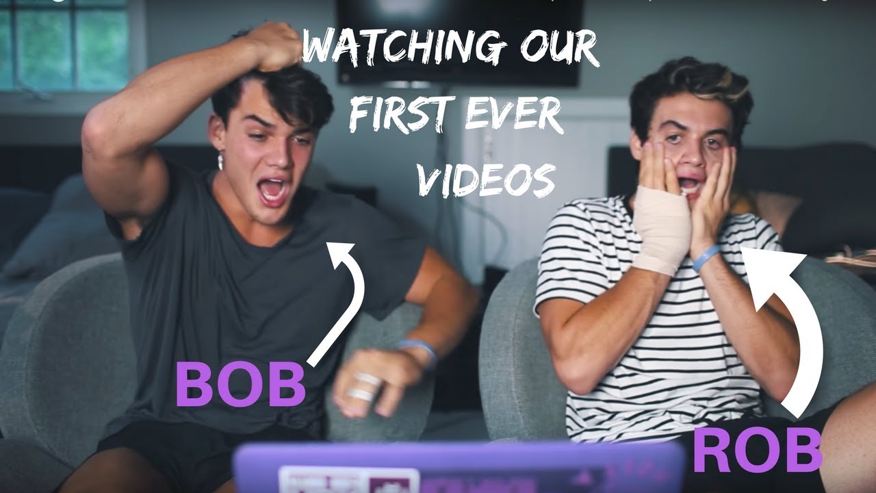 Watching Our First Ever Videos Bob and Rob//Dolan Twins Turkce Altyazi ...